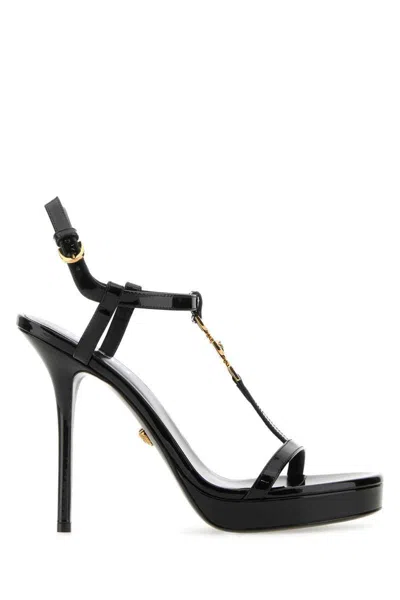 Versace Sandals In Black
