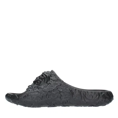 Versace Sandals Black In Nero Neri E Grigi