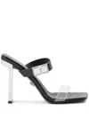 Versace Sandals In Black/palladium