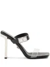 Versace Sandals In Black/palladium