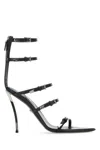Versace Pin-points Sandals In Blackpalladium