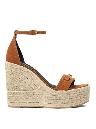 Versace Sandals In Brown