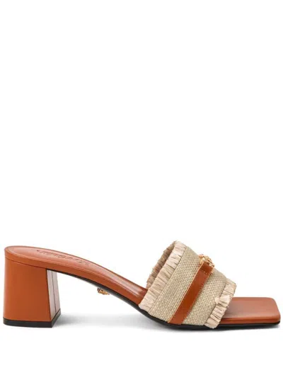 Versace Sandals In Beige