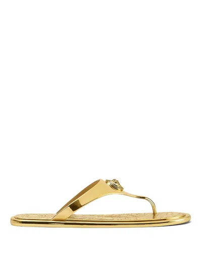 Versace Sandals In Gold