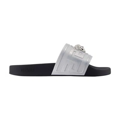 Versace Sandals In Silver