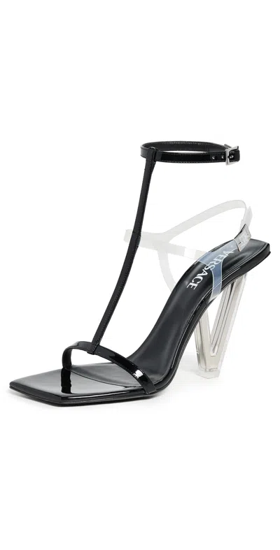 Versace Sandals T.105 Calf Leather 1b00p-black-palladium