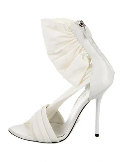 Pre-owned Versace Sandals In White