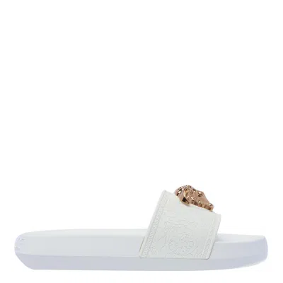 Versace Palazzo Slides In White