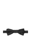 Versace Satin Bow Tie In Black