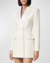 Versace Doppelreihiges Blazerkleid In White