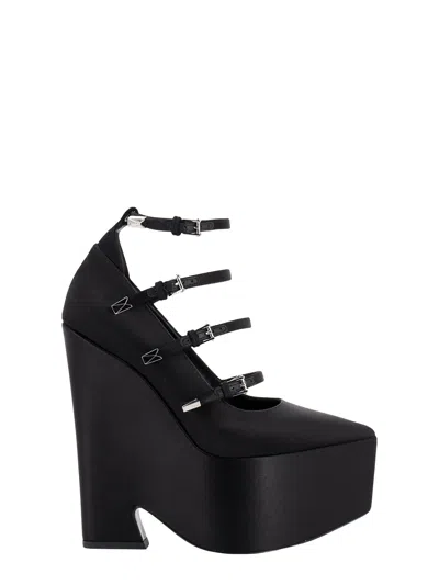 Versace Satin Décolleté In Black