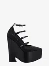 Versace Tempest 170 Platform Wedge Pumps In Black