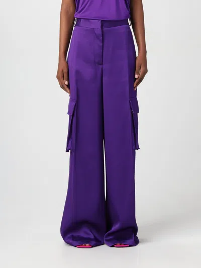 Versace Purple Wide Cargo Pants