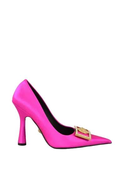 Versace Satin Pumps - Fuchsia In Multi