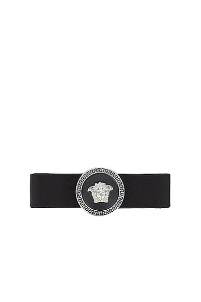 VERSACE SATIN RIBBON HAIR CLIP