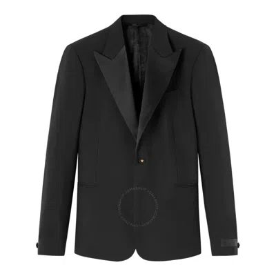 VERSACE VERSACE SATIN-TRIM SINGLE-BREASTED BLAZER