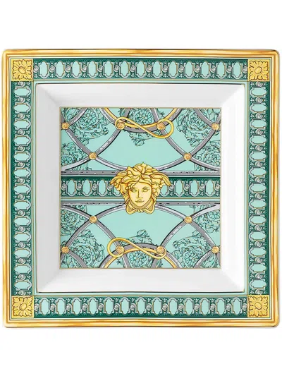 Versace Scala Del Palazzo Verde Dish (22cm) In Multi