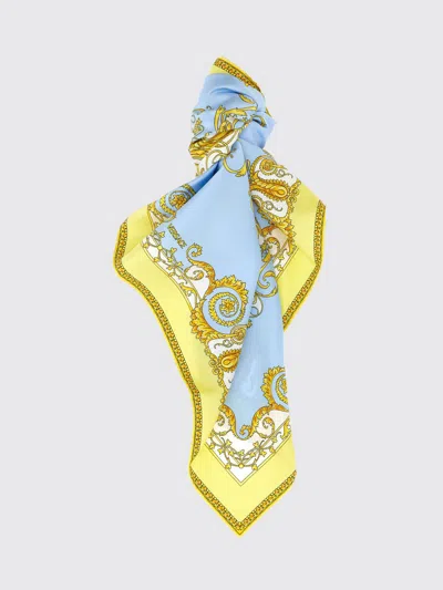 VERSACE VERSACE BAROQUE PRINT SILK FOULARD