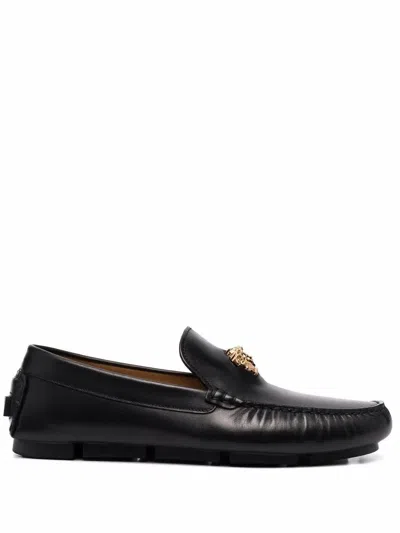 Versace Scarpe Stringate In Black