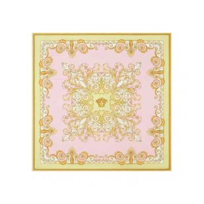 VERSACE SCARVES PINK, YELLOW
