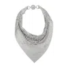 Versace Metal Mesh Bandana Necklace In Metallic