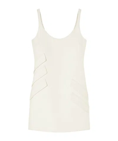 Versace Scoop-neck Minidress In White