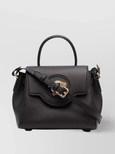 VERSACE SCULPTED FLAP SHOULDER BAG WITH DETACHABLE CHAIN