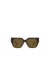 Versace Sculpted Square Sunglasses In Green
