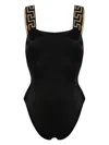 Versace One-piece Swimsuit With Greca Border