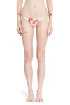 Versace Vita Recycled Corals Print Bikini Bottoms 5pb50 Dusty Rose/coral/bone In Multicolour