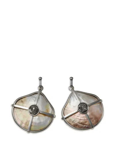 Versace Sea Frames Earrings In Multi