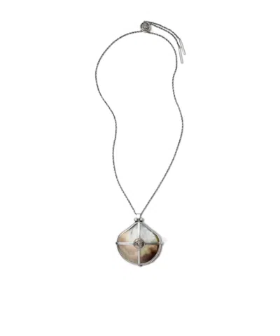 Versace Sea Frames Necklace In Multi
