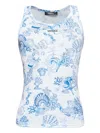 Versace Sea Life-print Tank Top In Multi