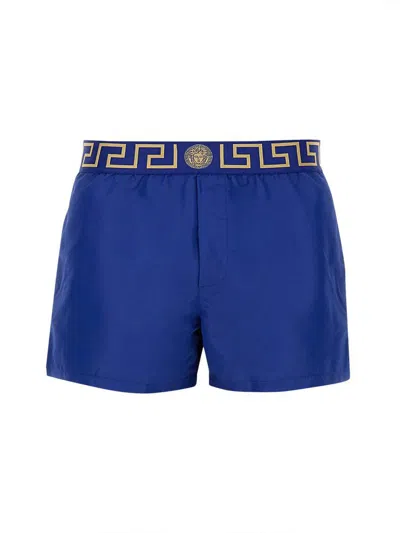 VERSACE VERSACE SEA SHORTS WITH GREEK BORDER