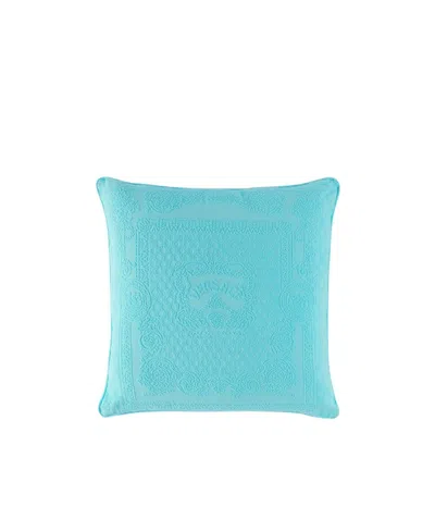 Versace Seashell Baroque Cushion In Blue