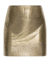Versace Sequined Mini Skirt In Gold