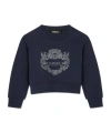 Versace Sequined Sweatshirt In Blue