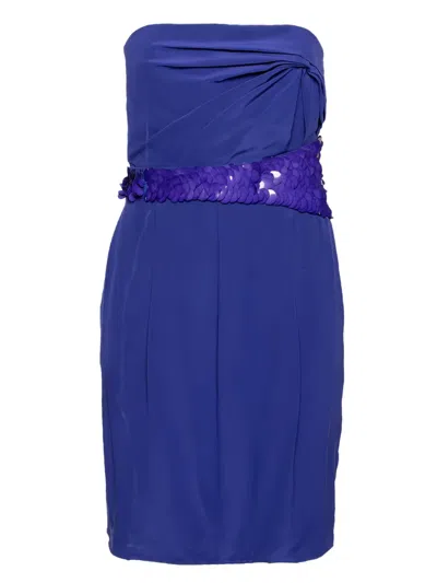 Pre-owned Versace Sequinned Cotton Dress