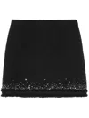 Versace Sequinned High-waist Skirt In Black