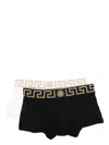 Versace Pack Of 2 Greca Stretch Boxer Briefs In Multi