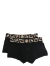 Versace Black Briefs With Elastic Waist With Medusa Print