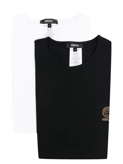 Versace Set Of 2 Medusa T-shirts In Multicolour