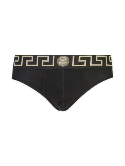VERSACE VERSACE SET OF 3 GRECA MEDUSA HEAD BRIEFS