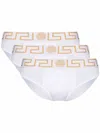 Versace Men's Threepack Of Briefs In White