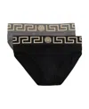 Versace Set Of Two Medusa-head Motif Briefs In Black