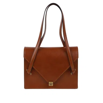VERSACE SEVERINE LEATHER SHOULDER BAG