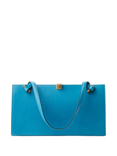 Versace Severine Leather Tote Bag In Black