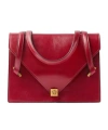 Versace Severine Leather Shoulder Bag In Red