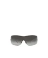 Versace Shield Frame Sunglasses In Black