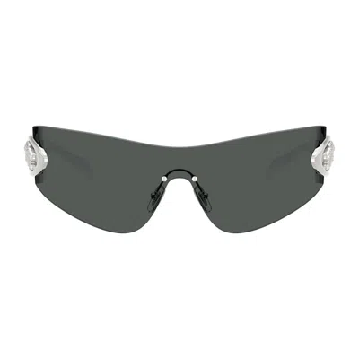 Versace Shield Full Rim Sunglasses In Transparent
